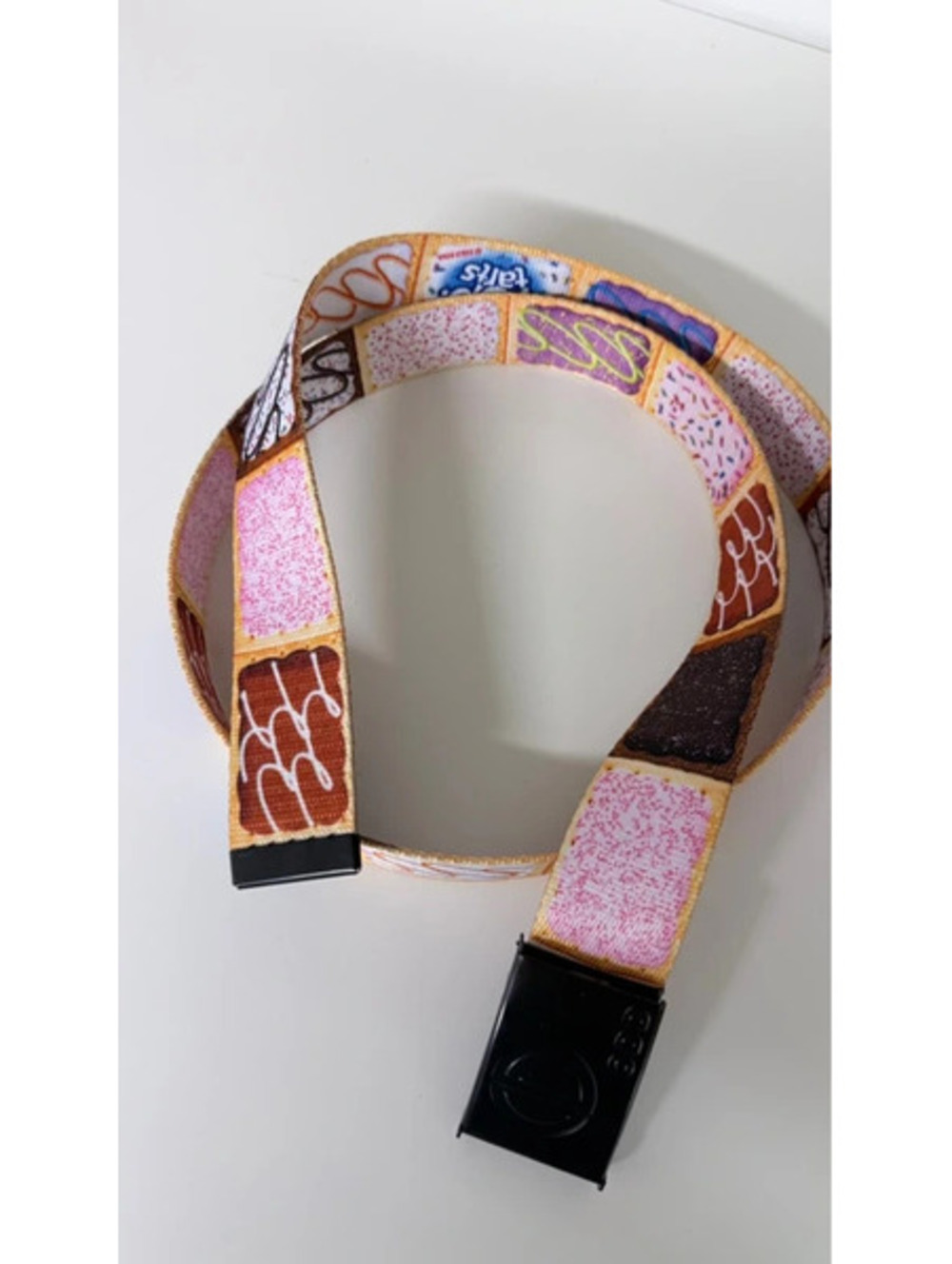 Pop Tarts Belt by Odd Sox colorful, all-over pattern of frosted Pop-Tarts retro